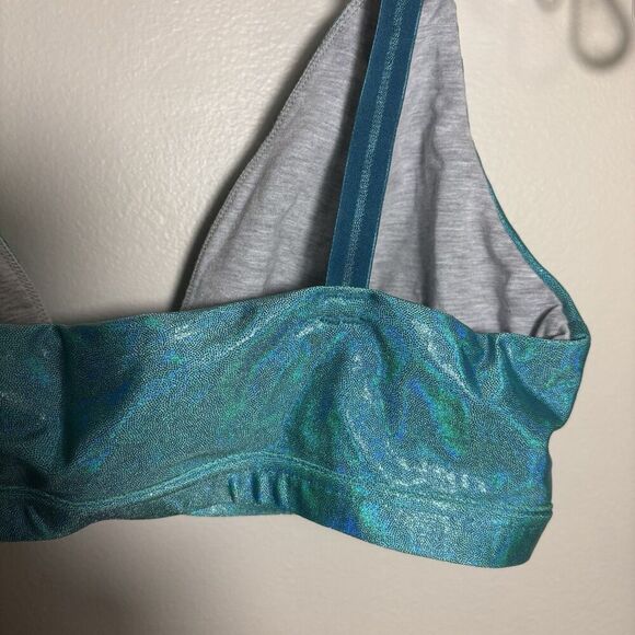 Wild Curves Design Triangle Front Closure Bralette Dancewear Women's Size Medium - Picture 11 of 16